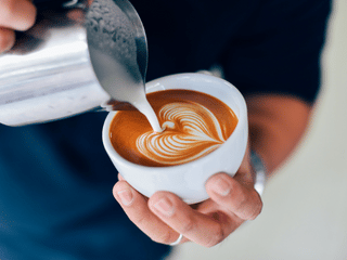 drinking with coffee