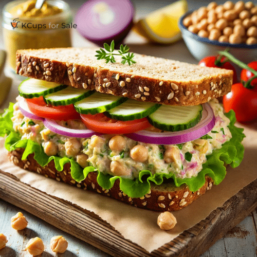 Mashed Chickpea Sandwich